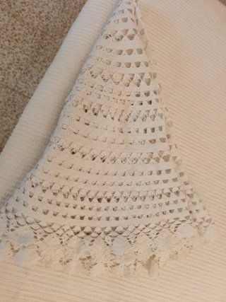 Tapete redondo crochet mesa camilla