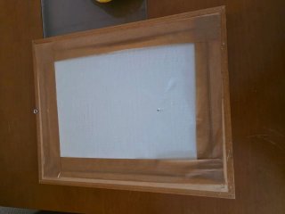 Cuadro decorativo flores madera
