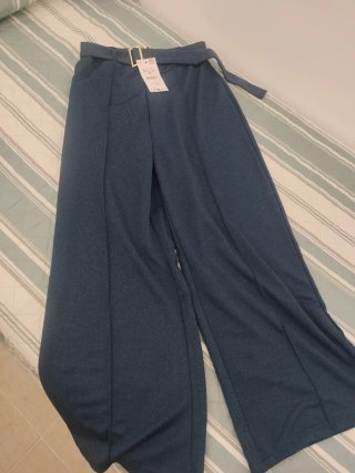 Pantalón Zara Talla 36/38 Azul