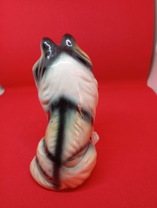 Statuetta vintage Cane Collie Porcellana