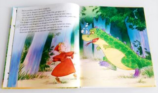 Libro en francés "Gigote et le dragon" y CD NUEVO