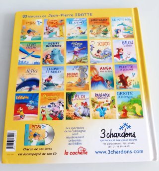Libro en francés "Gigote et le dragon" y CD NUEVO
