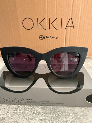 Gafas de sol Okkia Cat Eye negras UV400
