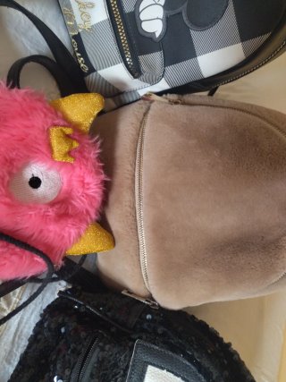 Lote 3 Zaini: Mickey, Peluche e Paillette