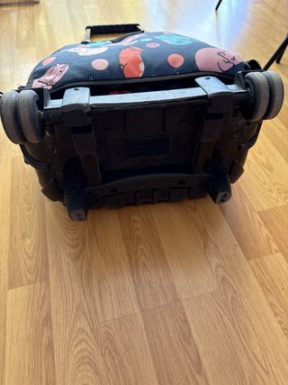 Mochila escolar con ruedas y estampado de gatos
