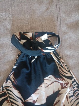 Mono largo estampado hojas niña/adolescente 150cm