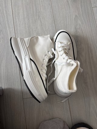 Zapatillas plataforma blancas