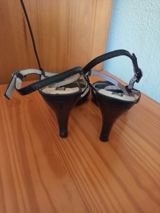 Sandalias de tacón Amore Amore negras talla 37