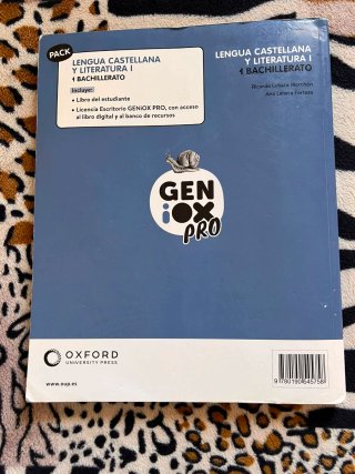 Lengua castellana y literatura I. Libro del est...