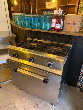 Horno industrial gas 2 fuegos