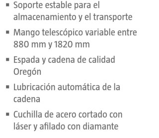 Cortasetos y motosierra telescópica Einhell