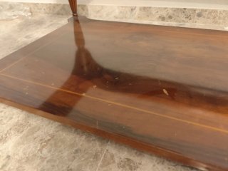 Mesa centro madera y cristal