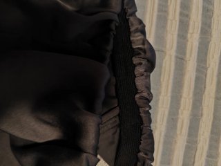 Pantalón balloon gris satinado