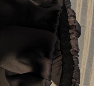 Pantalón balloon gris satinado
