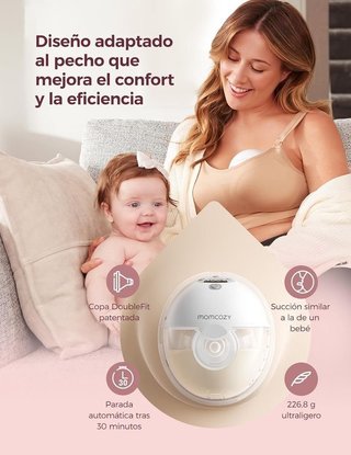 Sacaleches Momcozy M5 Smart app manos libres NUEVO