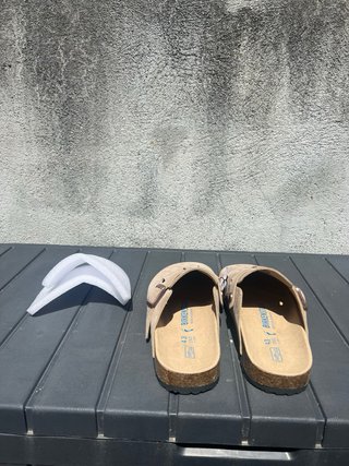 Zuecos Birkenstock Beige
