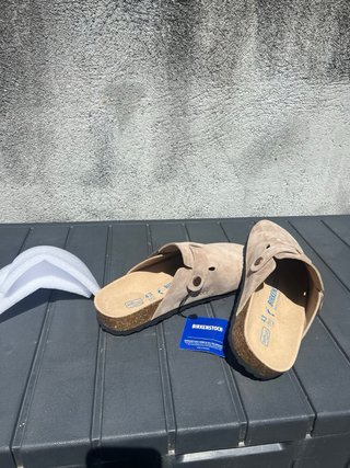Zuecos Birkenstock Beige
