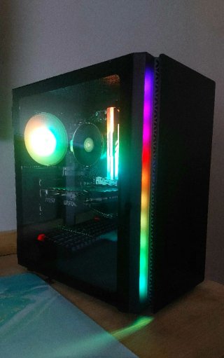 Torre PC Gaming Negra RGB