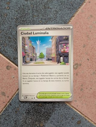 Carta Pokémon Estadio Entrenador Ciudad Luminalia