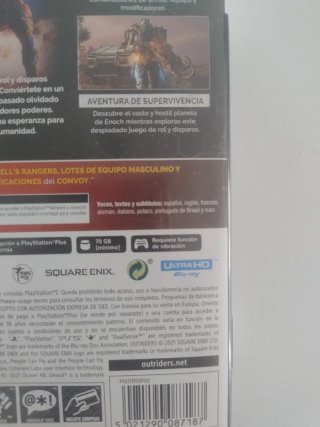 PRECINTADO: Uncharted y Outriders Day, usado PS5