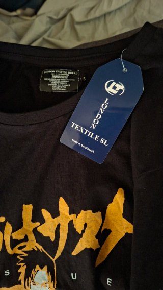 2 Camisetas Naruto Sasuke Talla M y S