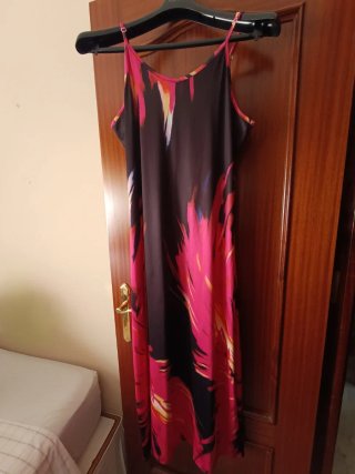 Vestido largo estampado