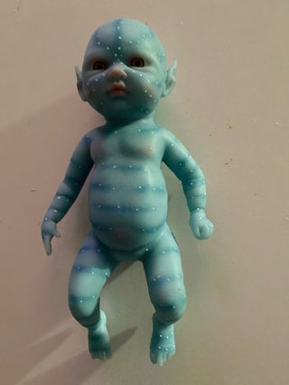 Bebé Avatar Silicona Cestita Tejida