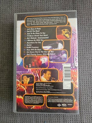 VHS Backstreet Boys Live in Concert