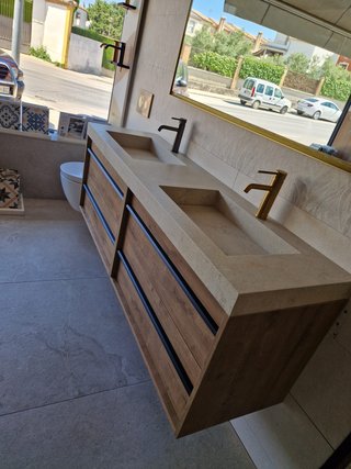 Mueble Baño Loti 4 Roble Osti 160cm