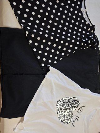 Falda T.XL, Blusa y Camiseta T. M/L