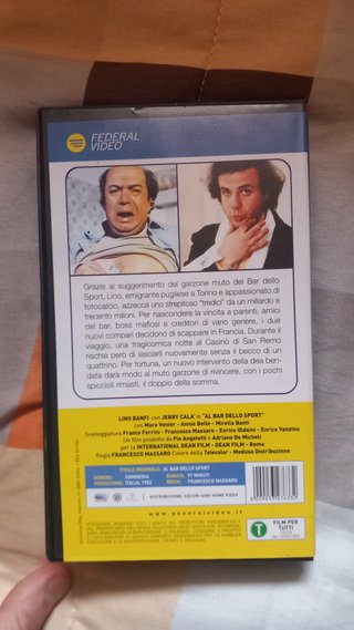 VHS Al Bar dello Sport - Commedia Italiana