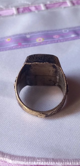 Anello sigillo afghano vintage misura 20