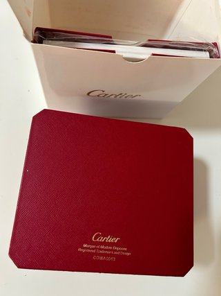 Reloj Cartier Plata y Azul Automatico