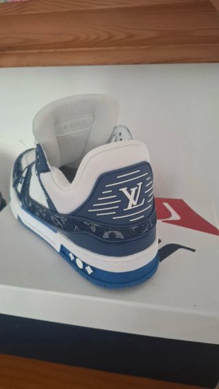 Zapatos Louis Vuitton Azules y Blancos