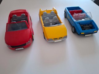 Lote 3 coches grandes Playmobil vintage