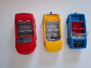 Lote 3 coches grandes Playmobil vintage