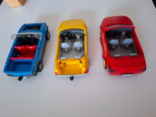 Lote 3 coches grandes Playmobil vintage