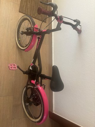Bicicleta infantil Btwin rosa