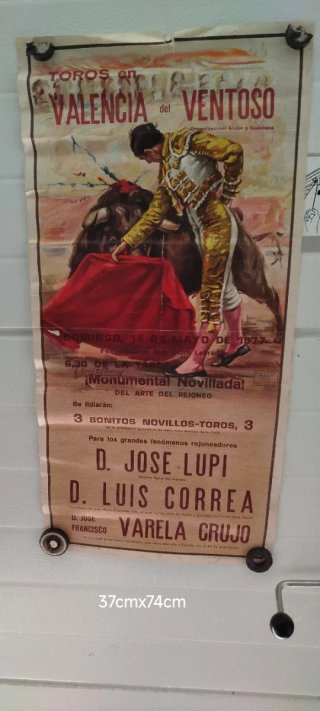 Cartel Toros Olivenza Abril 1971