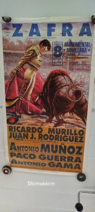 Cartel Toros Olivenza Abril 1971