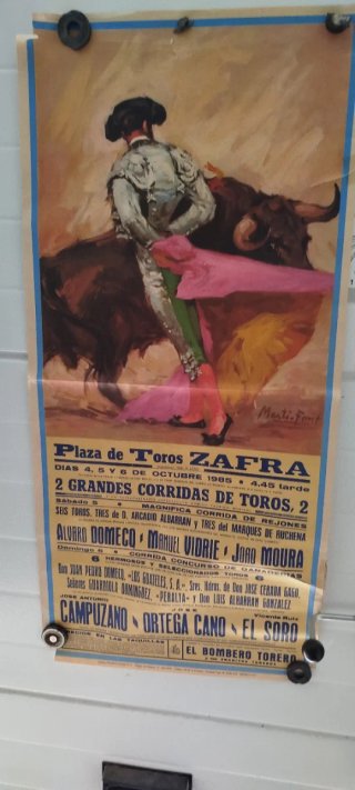 Cartel Toros Olivenza Abril 1971