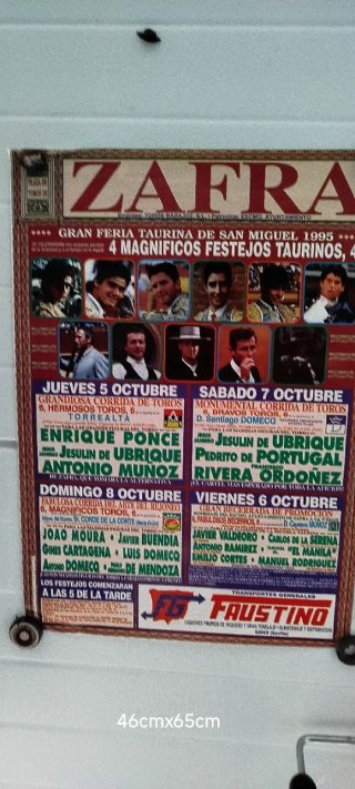 Cartel Toros Olivenza Abril 1971