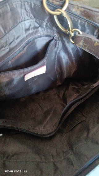 Borsa Louis Vuitton marrone con fiocco