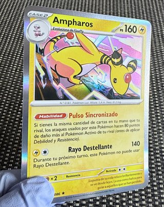 Cartas Pokémon Ampharos 029/086 CRI 🇪🇸 TCG
