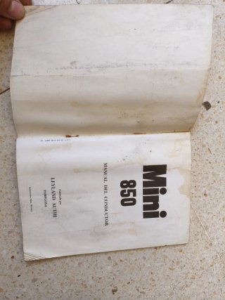Manual del conductor Mini 850, original