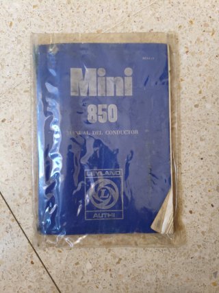 Manual del conductor Mini 850, original