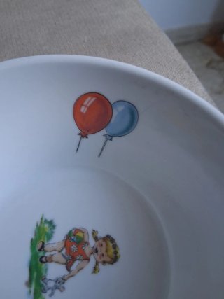 Cuenco infantil vintage porcelana