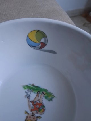 Cuenco infantil vintage porcelana