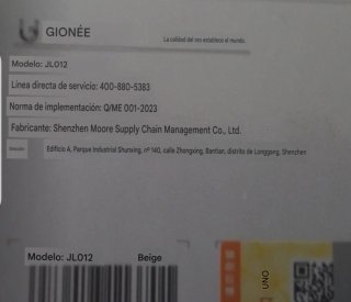 Auriculares Gionee Beige-JL012 nuevos  precintados