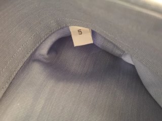 Camisa vestir manga larga hombre azul talla 5
